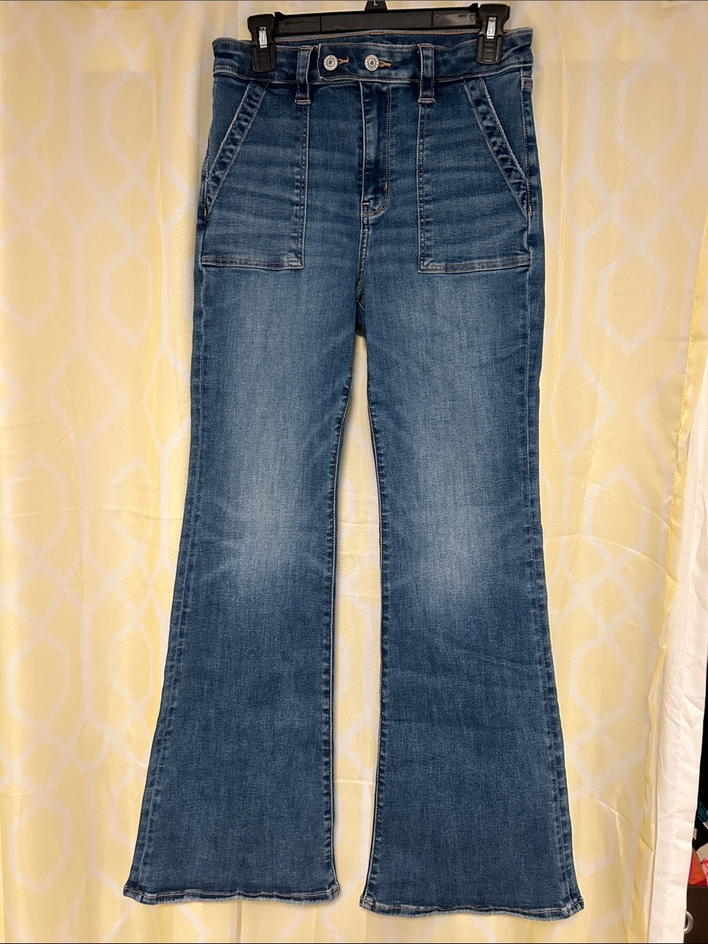 American Eagle: highest rise flare denim jeans